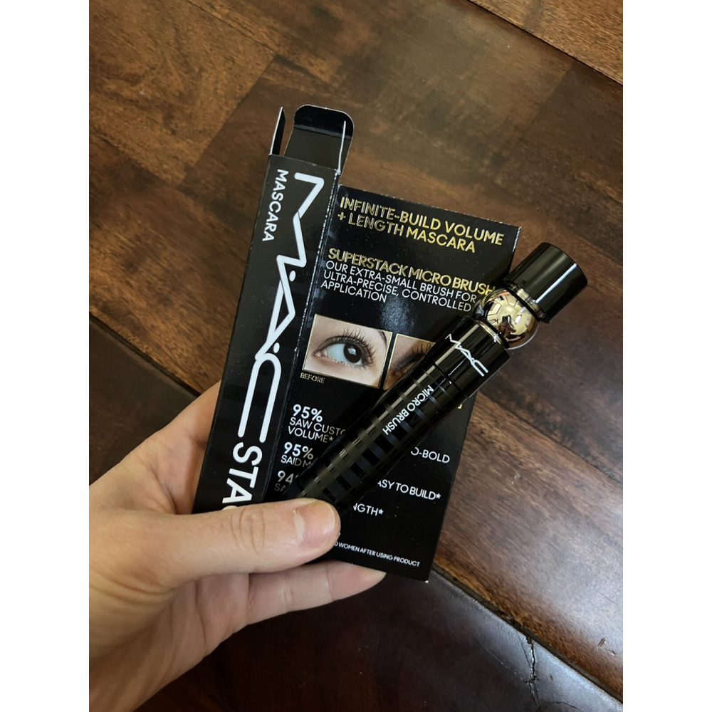 Authentic MAC Stack Mascara Superstack micro brush Volume Full Size 0.41 oz/12ml